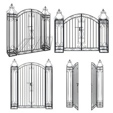 Metall gartentor schmiedeeisen - gartentor,