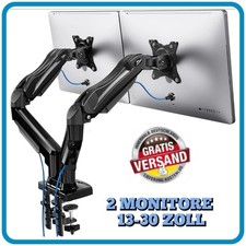 HUANUO Monitor Halterung 2 Monitore für 13-30 Zoll Bildschirme, PC Tisch Ständer