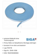 SIGA Primur Rolle 12x4mmx8m