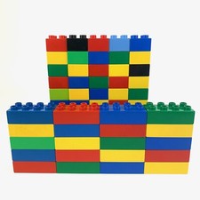LEGO DUPLO Bausteine Grundbausteine 70 Stück - 20x 8er 2x4 & 50x 4er 2x2 - Bunt
