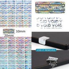 490x Garantiesiegel Hologramm Aufkleber Siegel 3D NUMERIERT Garantie 20x10 mm