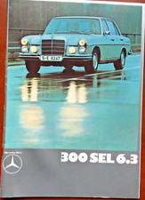 Mercedes 300 SEL 6.3 Prospekt Katalog Werbung