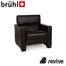 Brühl Francis Leder Sessel Braun manuelle Funktion