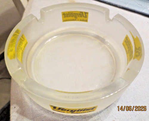 Aschenbecher glas milchglas - glas,