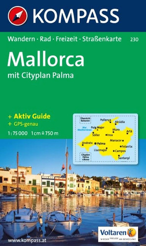 Kompass wanderkarte mallorca - kompass,