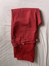 Umstandsmode Set, rote Jeans Gr. 44 (C&A) und leichter grauer Pulli Gr.  L (H&M)