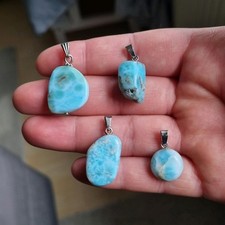 Larimar Anhänger Kette