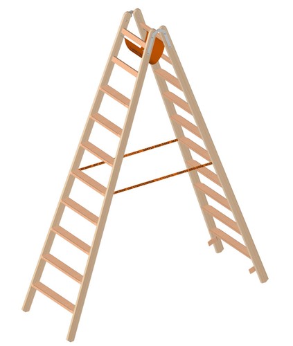 Layher 1020 holzstehleiter - 1020,