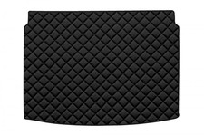 Black eco leather trunk mat