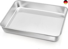 Homikit Backblech, Edelstahl Klein Auflaufform Ofenblech Ofenform, Rechteckige