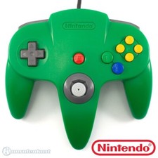 N64 - Original Nintendo Controller #grün NUS-005 mit neuem Analogstick