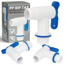 Auslaufhahn Regentonne IBC Ersatz-Hahn 3/4" PP Wasserhahn Regenfass Wassertonnen