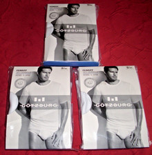 Götzburg 3x  Herren Unterhemd  Kurzarm -  Feinripp Rundhals   Gr. 8 UVP 44,97