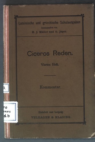 Ciceros reden auswahl für - ciceros,