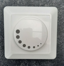 Belns Melns LED Drehdimmer Unterputz Abdeckplatte Drehknopf mit Drucktaste