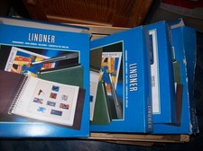 LINDNER Ringbinder Regular für Briefmarken mit Schutzkassette - Weinrot (1124-W)