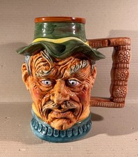 Alter Bierkrug Keramik Gesichtskrug von Kössinger 8306 Schierling Bayern