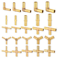 Schlauchverbinder Messing Gerade Winkel T-Stück Y-Stück Kreuz-Stück 4mm - 19mm