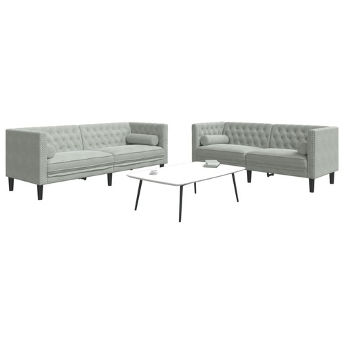 Tlg chesterfield sofa set - 2-tlg., chesterfield-sofa-set