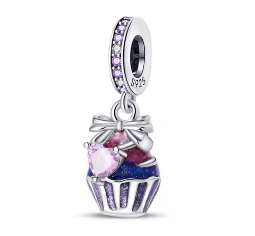 925 sterling silber süß lila - silber,