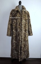 Kunstfell Mantel Webpelz Langer Pelzmantel  gr. 38 40  Vintage  animal print top