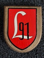 Bundeswehr Holzwappen Panzerlehrbataillon 91, (ehemals Munster)