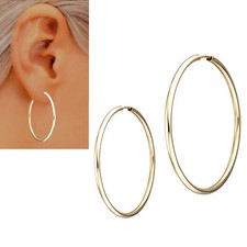 XL Creolen 333 echt Gold 39 mm