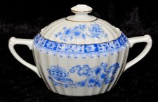 China Blau großes Zuckerdose