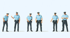 Preiser 10743 Polizei Sommeruniform Deutschland 6 Figuren H0 1:87 Neu
