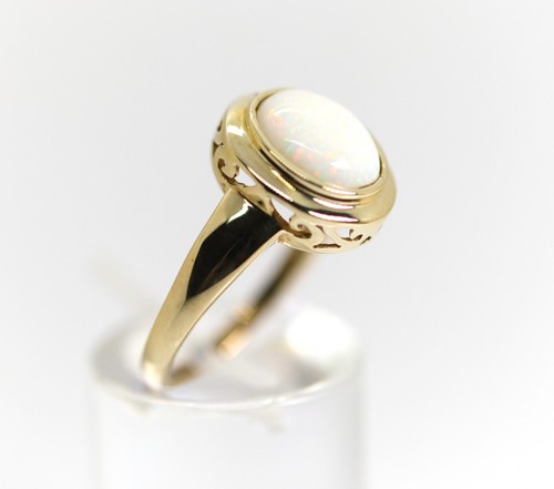 375 9kt damengoldring - –,