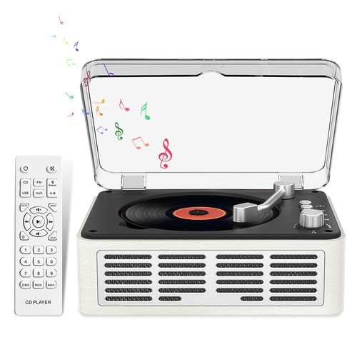 Retro player holz - cd, bluetooth