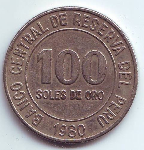 Peru 100 soles oro - de, 1980