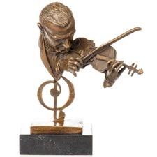 Bronzefigur Büste Mann mit