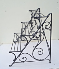 antikes altes Regal Blumenbank Gartenregal Eisen massiv 86cm nicht klappbar