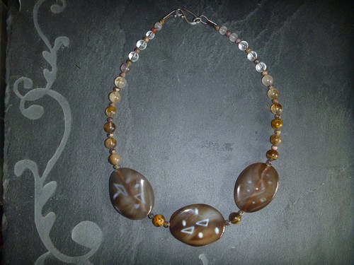 Achat/Jaspis-Kette