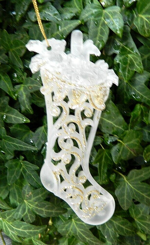 Christbaumschmuck stiefel - -,