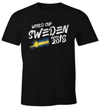 Herren T-Shirt Schweden Sweden Sverige Fan-Shirt WM 2018 Fußball