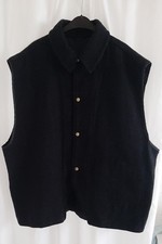 Herren ärmellose Weste Schwarz Gr. 54