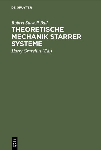 Theoretische mechanik starrer - mechanik,