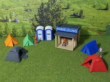 Campingplatz  Carrera Hybrid Drift Sturmkind 1:50 1:43 Go Zelte WC Gebäude Deko