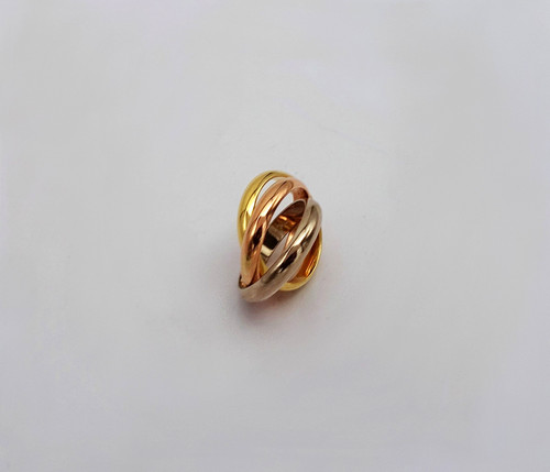 Tricolor dreifach ring 18 - tricolor,