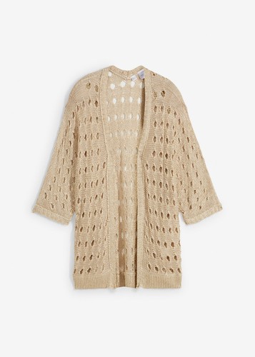 Ajour strickjacke mit lurex - ajour,
