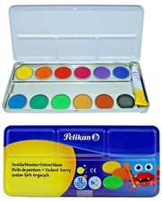Pelikan Farbkasten Wasserfarbe Deckfarbkasten Tuschkasten Malkasten Schule 