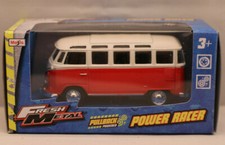 Modellauto/Maisto/Power Racer/Pullback/VW-Bus rot /3+ / OVP
