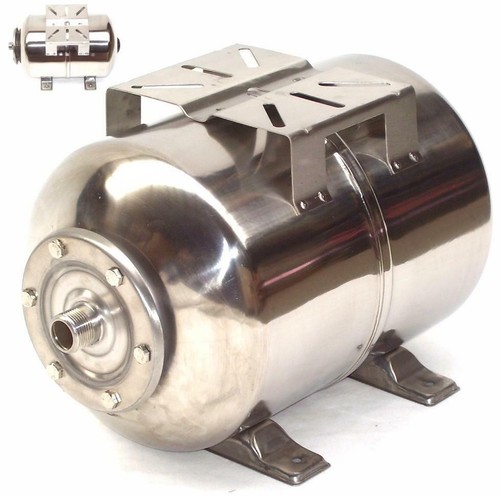Edelstahl membrankessel 24l - edelstahl,