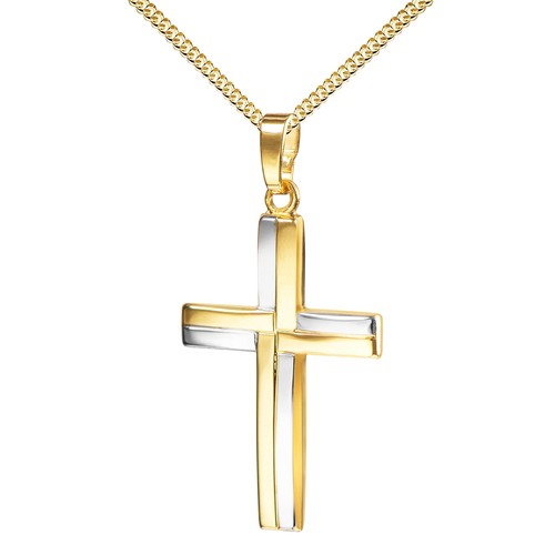 Kreuz anhänger 750 - 750, gold