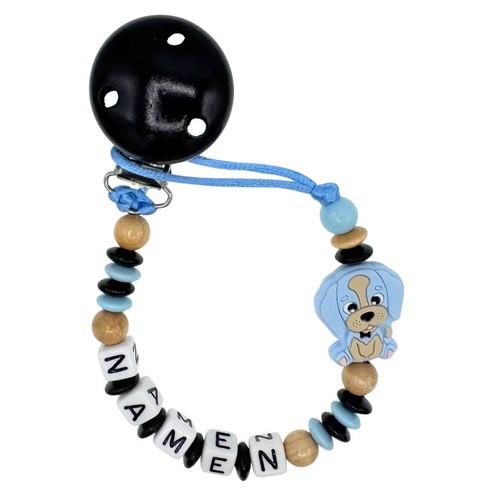 Schnullerkette mit wunschnamen - schnullerkette,