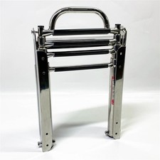 KAOLALI Bootsleiter Pool 4 Stufen Edelstahl Schwimm-/Bootsleiter für Boote