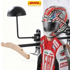 Motorrad Helmhalter Wand, Helm Halterung Motorrad Garderobe,180° Drehbar
