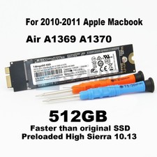 NEW Apple SSD Upgrade 512GB SSD For MacBook Air 11" A1370 13" A1369 2010 2011